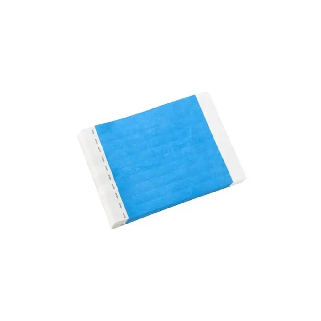 Papierblaues Tyvek®-Armband ohne Markierung