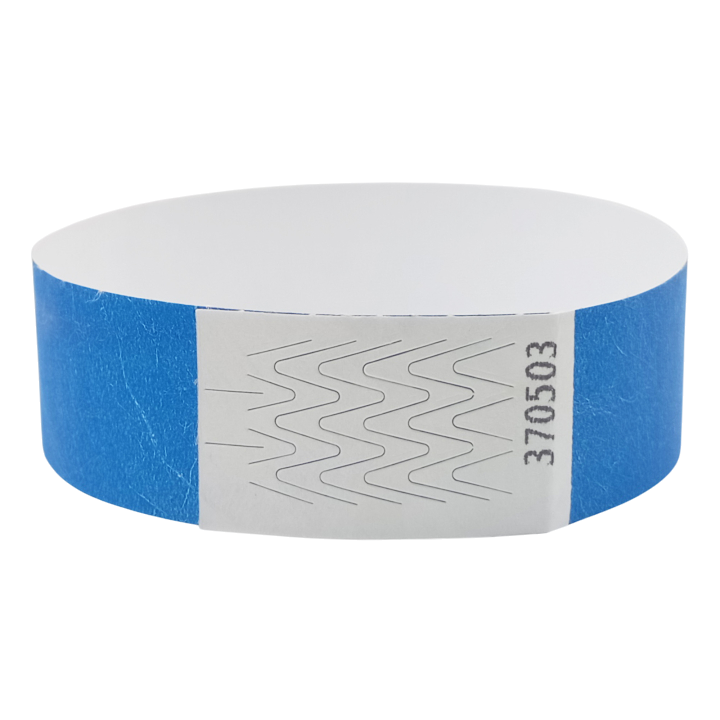 Papierblaues Tyvek®-Armband ohne Markierung