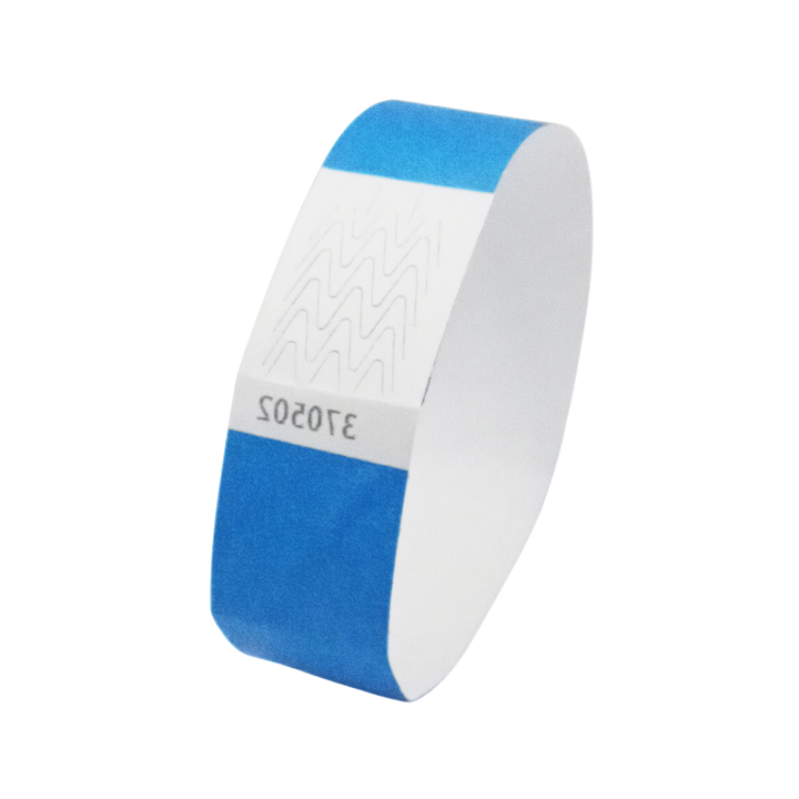 Papierblaues Tyvek®-Armband ohne Markierung