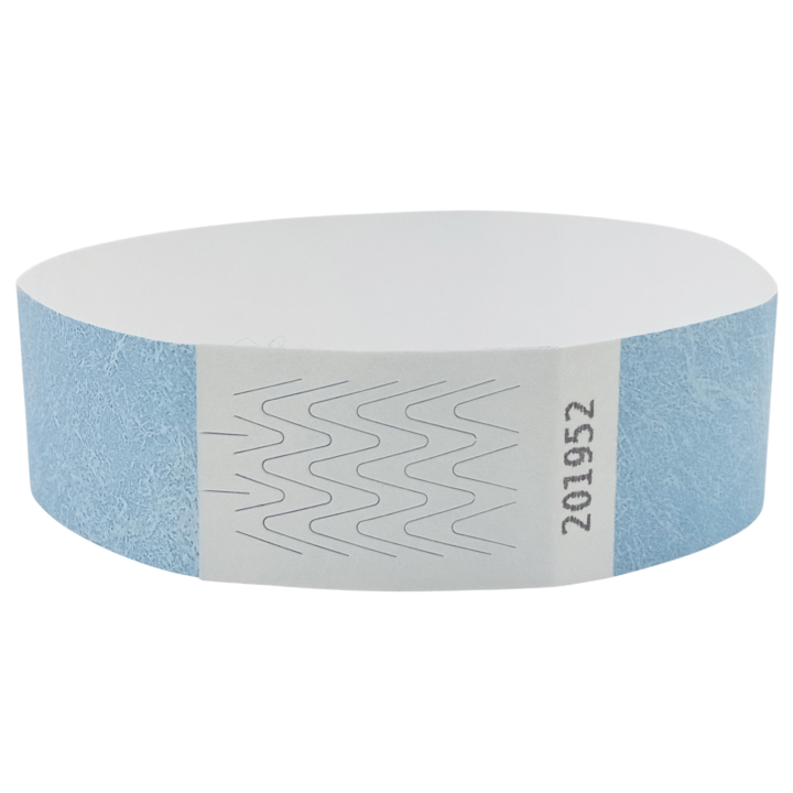 Tyvek® Armband Hellblaues Papier Ohne Markierung