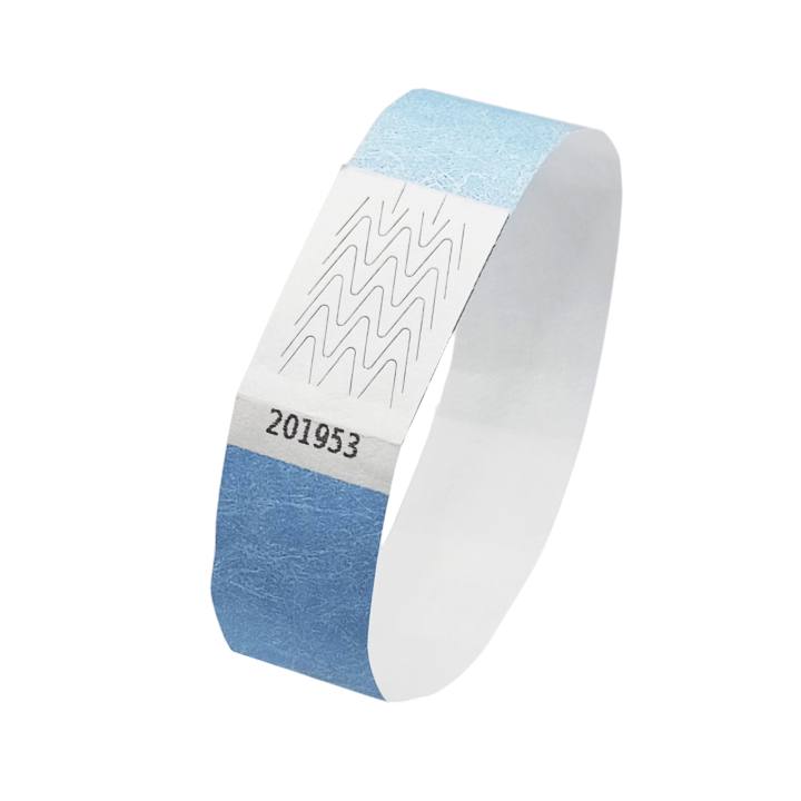 Tyvek® Armband Hellblaues Papier Ohne Markierung