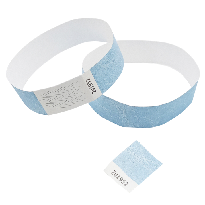 Tyvek® Armband Hellblaues Papier Ohne Markierung