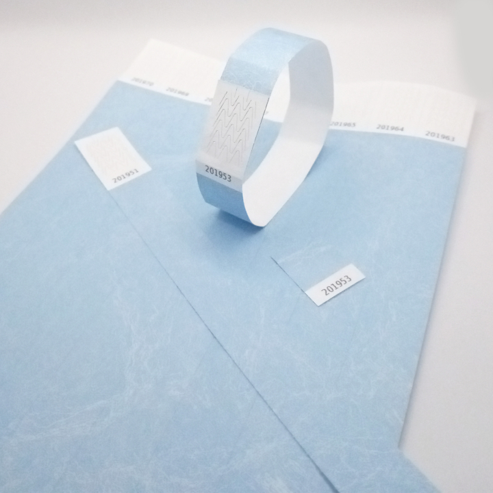 Tyvek® Armband Hellblaues Papier Ohne Markierung