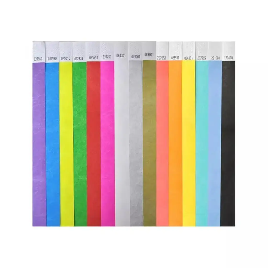 Neonpinkes Papier-Tyvek®-Armband ohne Markierung