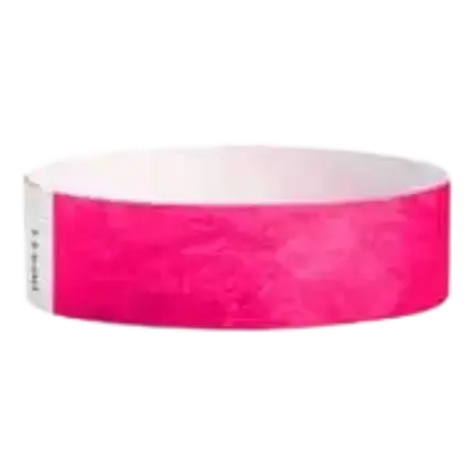 Neonpinkes Papier-Tyvek®-Armband ohne Markierung