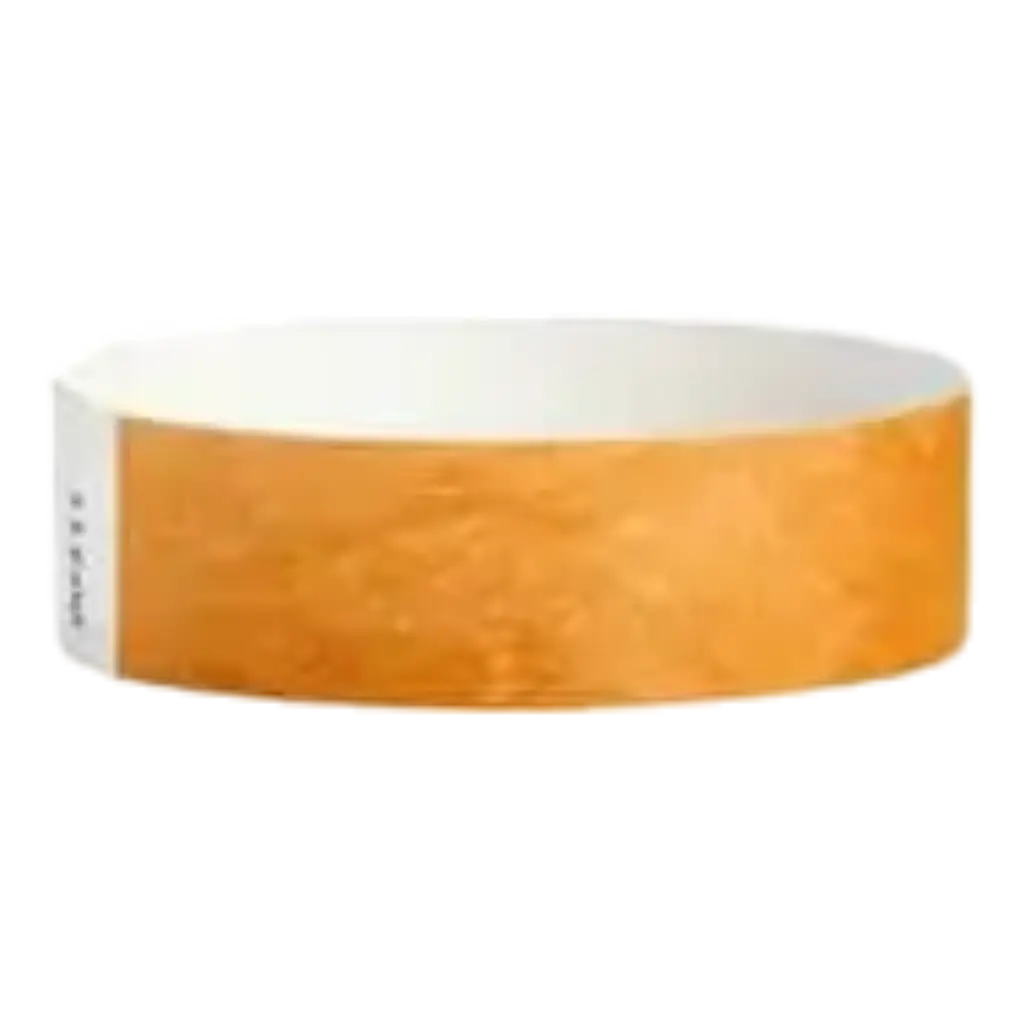 Tyvek® Neonorange Papierarmband ohne Markierung