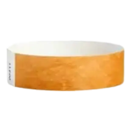 Tyvek® Neonorange Papierarmband ohne Markierung