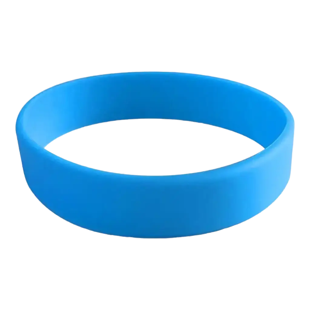 Silikonarmband Blau ohne Markierung Erwachsene