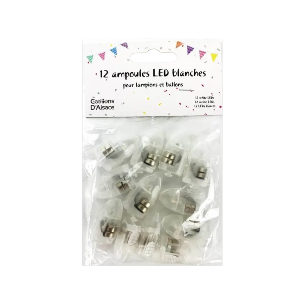 12 Mini-LED-Glühbirnen für Lampions oder Ballons