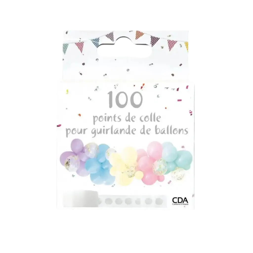 Ballongirlanden-Rolle - 100 Klebepunkte