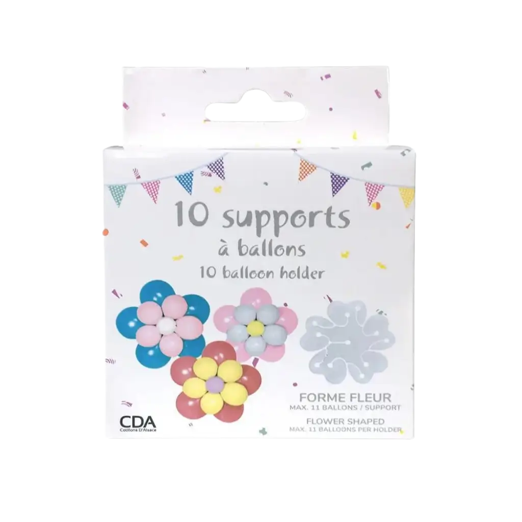 10 Ballonständer in Form einer Blume
