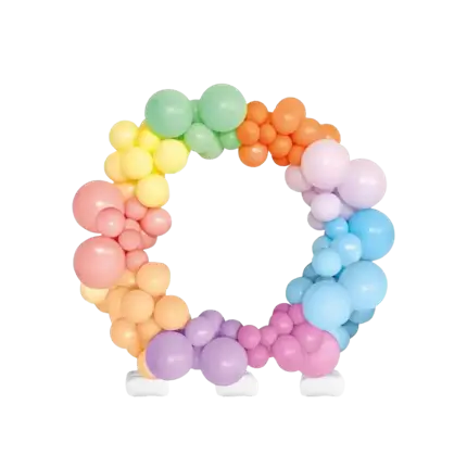 Großer Ballonbogen im Kreis auf Ständer - 200 cm