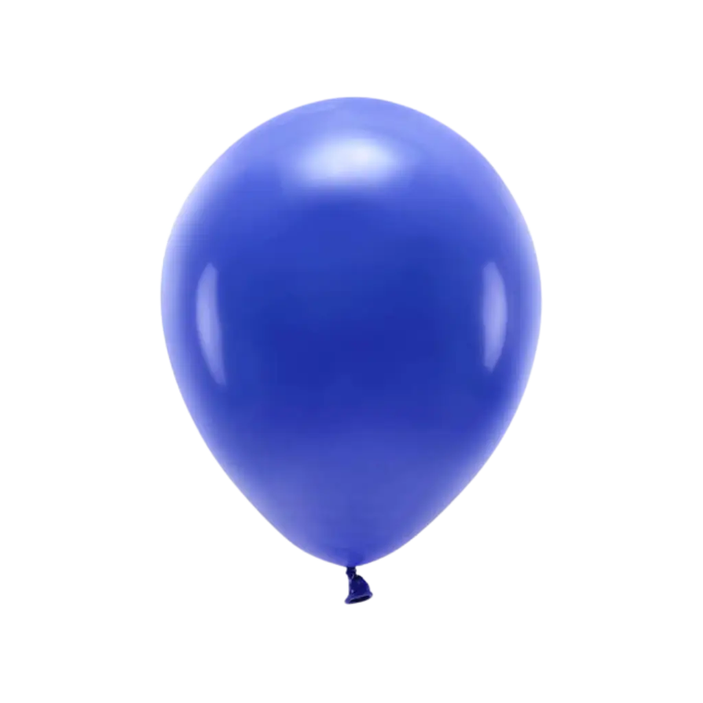 100 Pastellfarbene Luftballons aus 100% Bio-Baumwolle in Marineblau