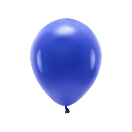 100 Pastellfarbene Luftballons aus 100% Bio-Baumwolle in Marineblau