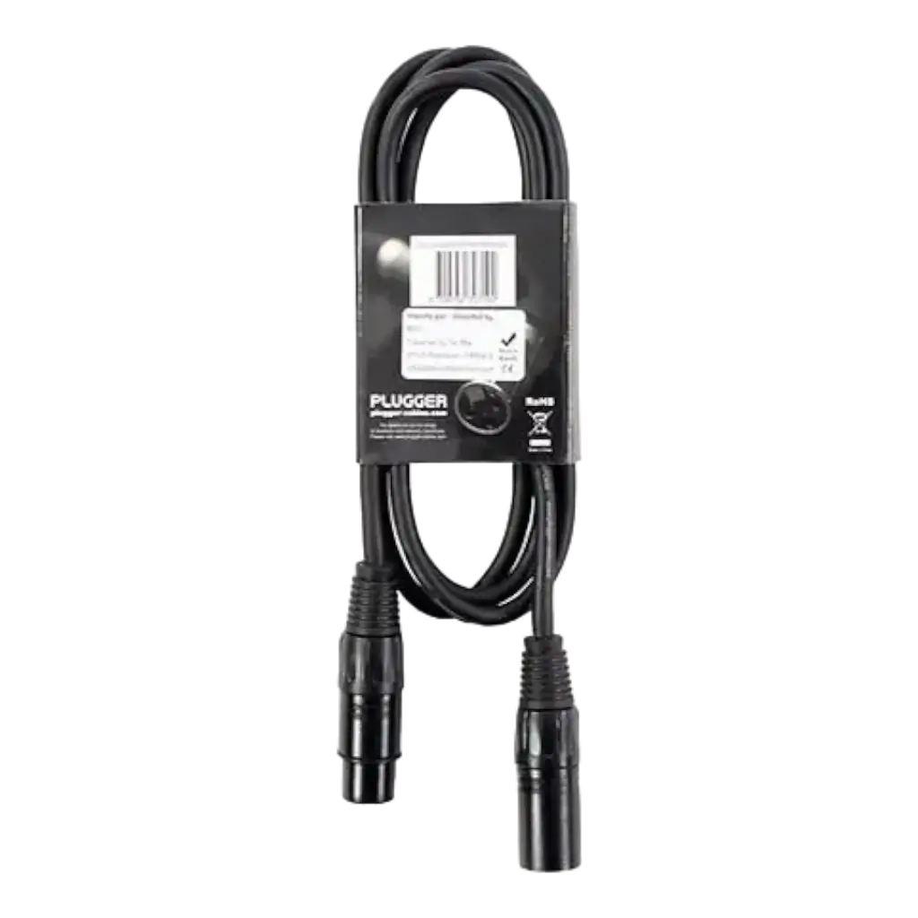 DMX-Kabel XLR Weiblich 3b - XLR Männlich 3b 1m50 Easy - Plugger