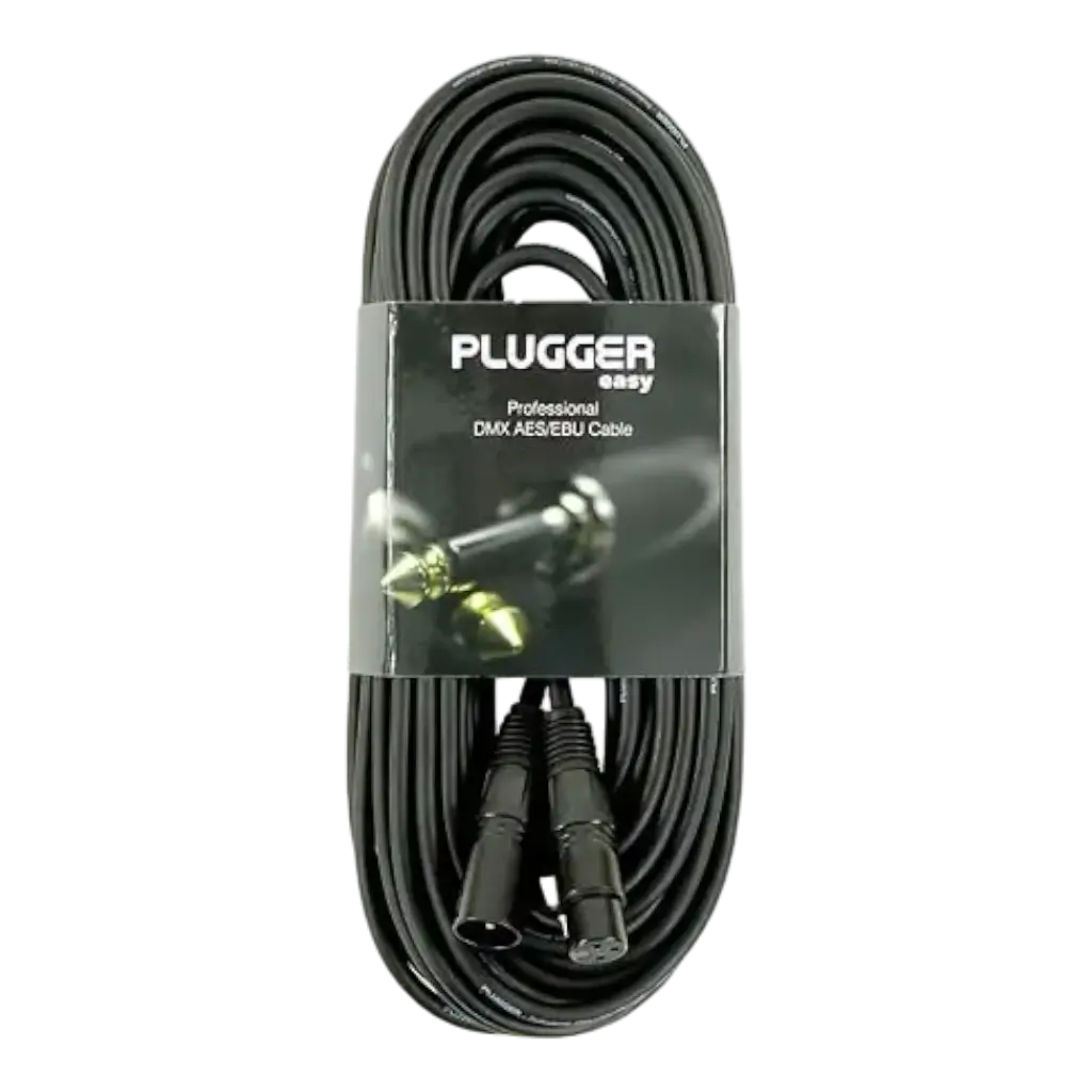 DMX-Kabel XLR Weiblich 3b - XLR Männlich 3b 20m Easy - Plugger