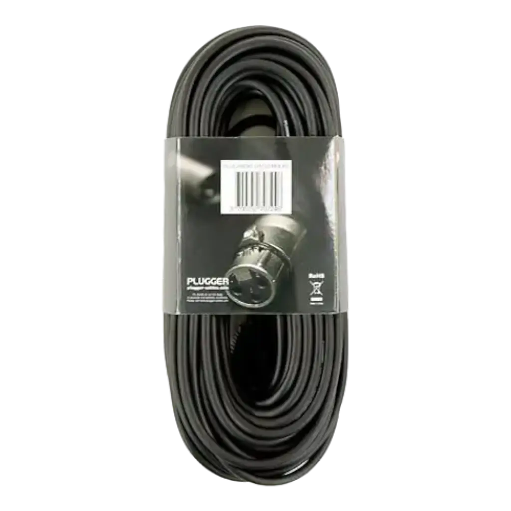 DMX-Kabel XLR Weiblich 3b - XLR Männlich 3b 20m Easy - Plugger