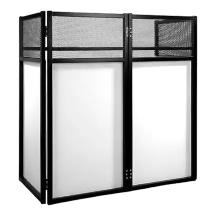 DJ-Stand mit Frontplatte - BoomTone DJ - DJ Desk White