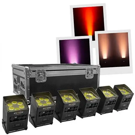 Evolite LED-Scheinwerfer - IP-BOX 6X15W PACK - 6er-Set