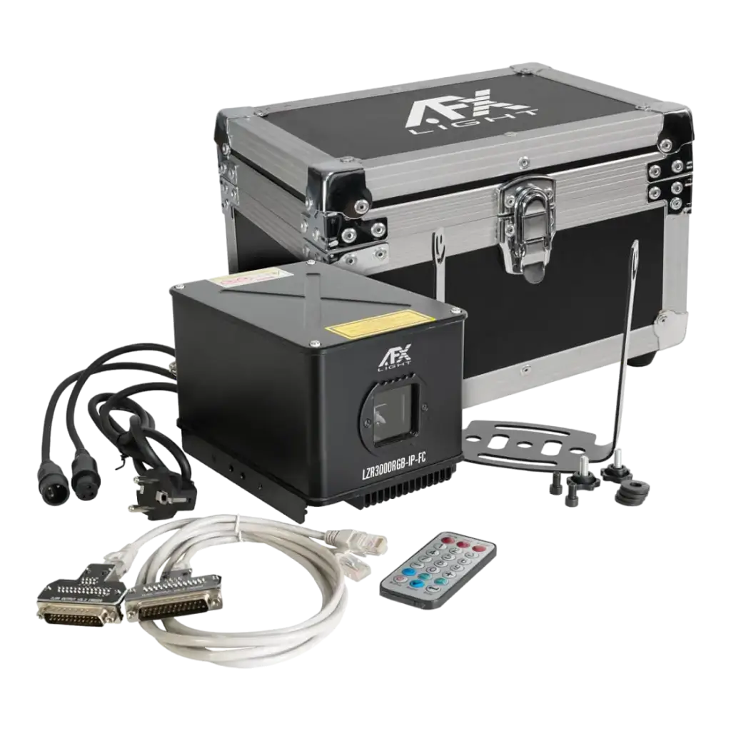 RGB-Lasermaschine mit Flight Case LZR3000RGB-IP-FC