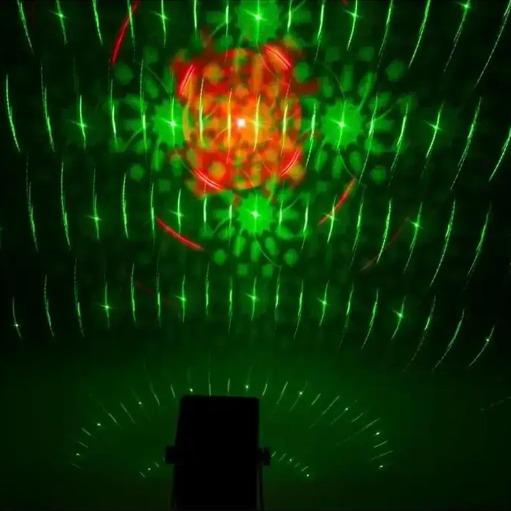 LED + Laser RGB Miniatur Schnurlosmaschine TINYLED-LASRGB