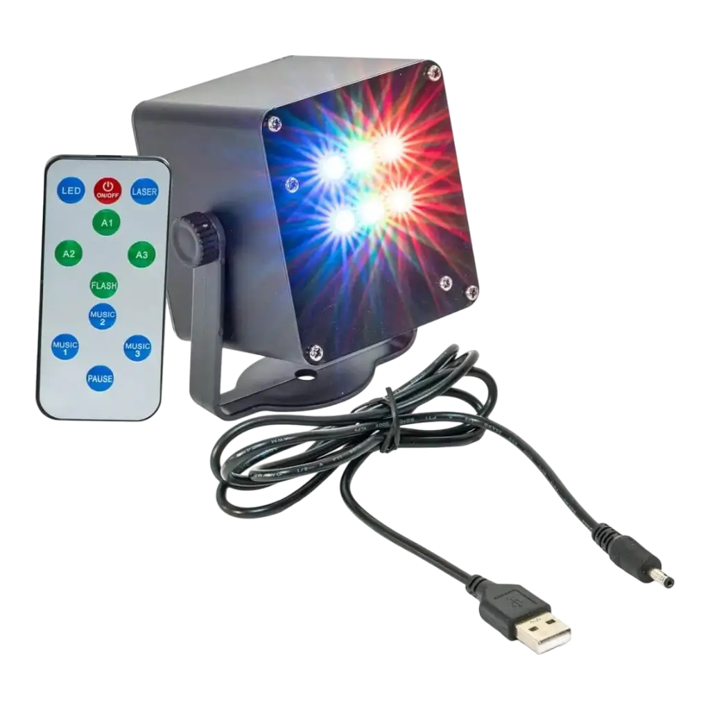 Kabellose LED-Maschine STROBE Miniatur TINYLED-RGB-STROBE