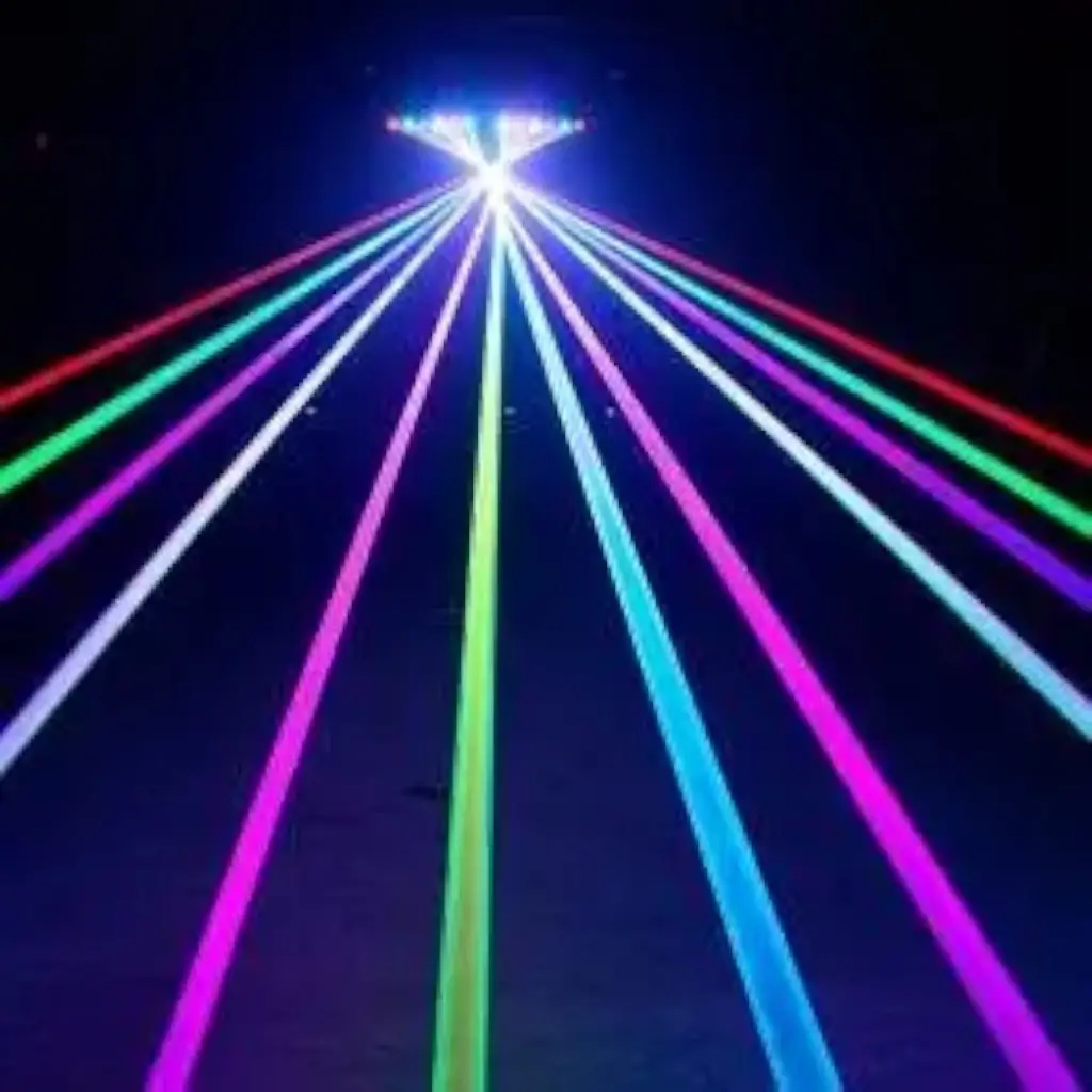 Bar mit 6 RGB-Motorlaser Evolite