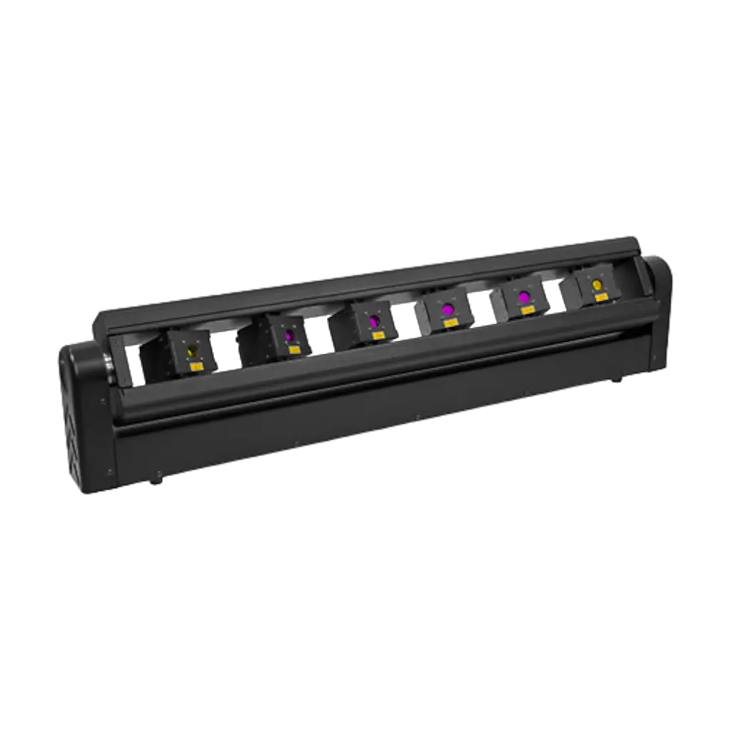 Bar mit 6 RGB-Motorlaser Evolite