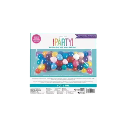 Plastikballon-Fallschirm 200x91cm (Verkauft ohne Ballons)