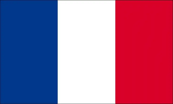 Frankreich-Flagge Tricolore 60x90cm mit Hülle