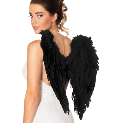 Engelsflügel 50x50cm Farbe Schwarz