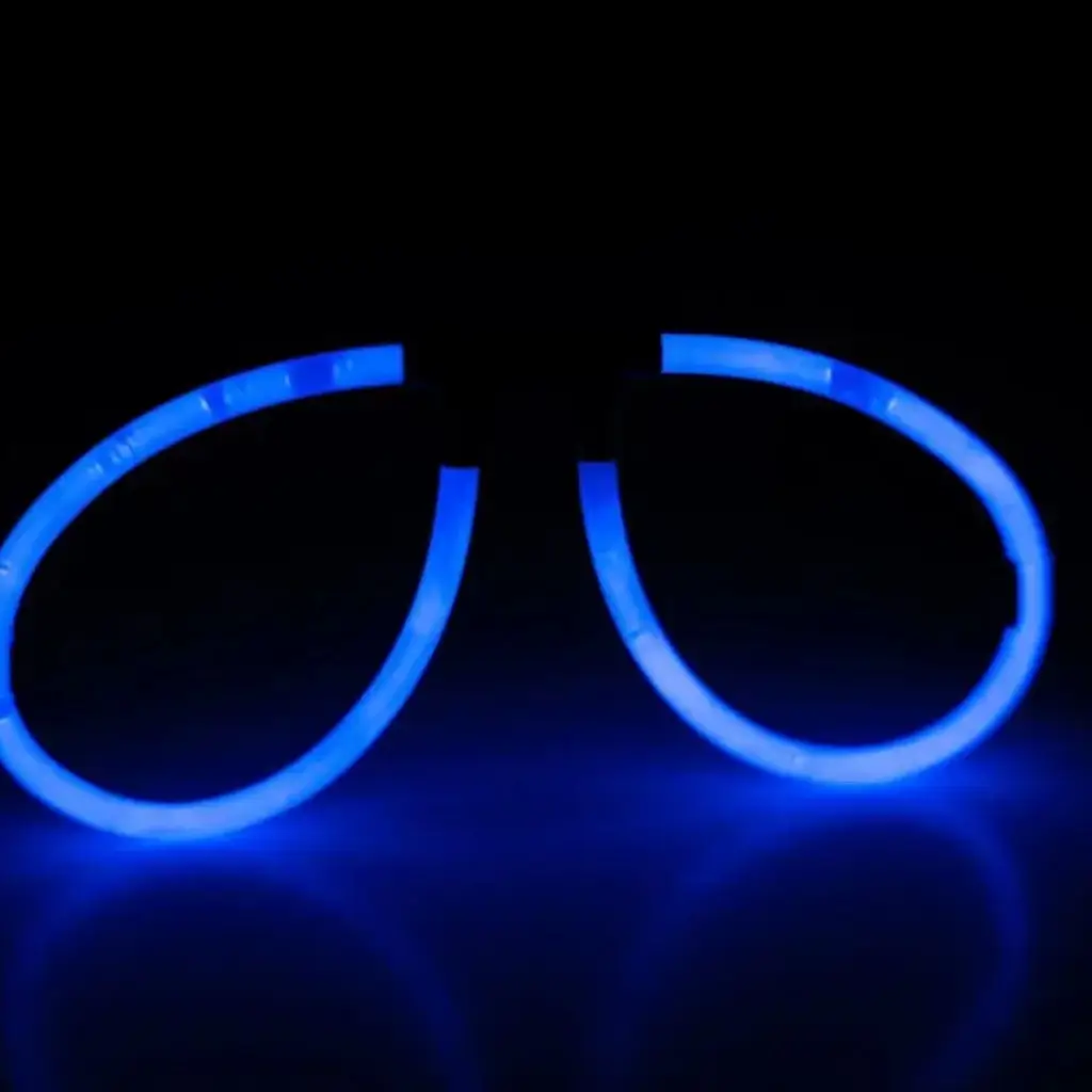 Fluo-Brille Blau - 2er-Pack