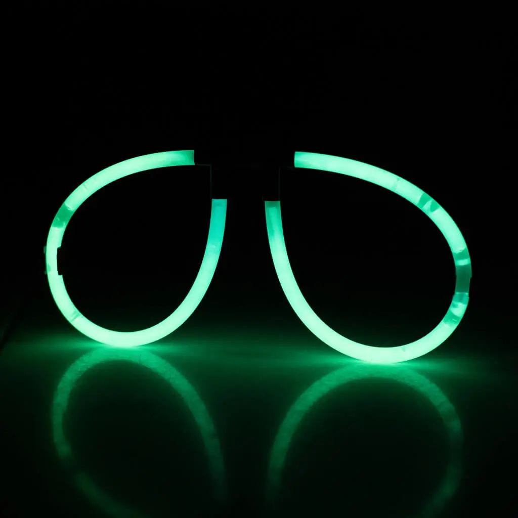 Grüne Neonbrille - 2er-Pack