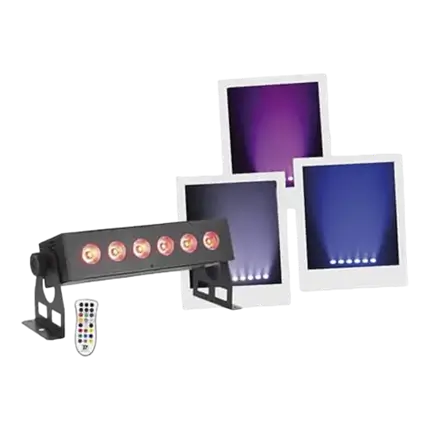 Tragbare LED-Leiste - BoomTone DJ - EZ-BAR 6x8W