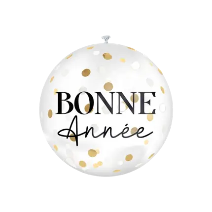 Riesen-Konfettiballon Gutes Neues Jahr 100cm