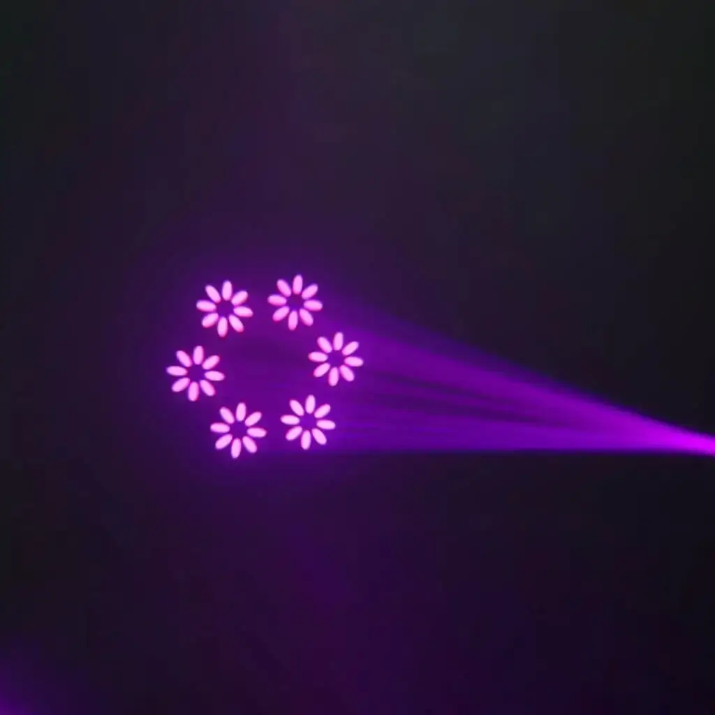 Beam-Lyra mit LEDs Weiß E-BEAM100