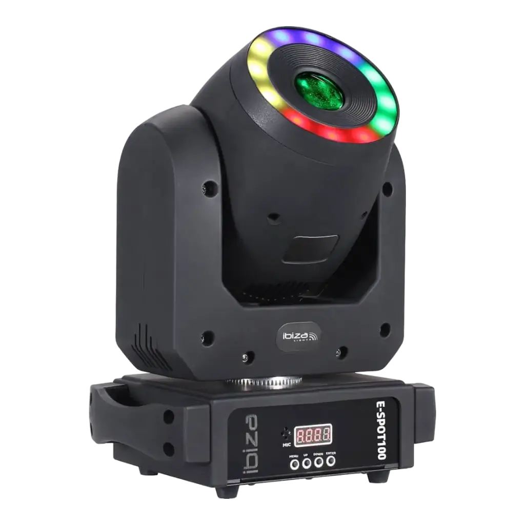 Lyra DMX Spot mit RGB LED-Ring E-SPOT100