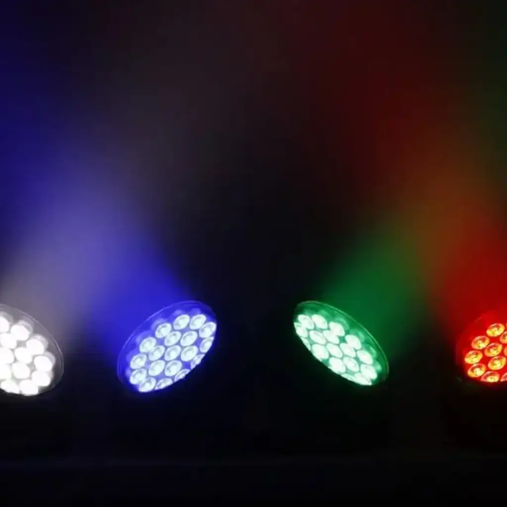 RGBW-LED-PAR-Fluter mit zweifacher Steuerung - CLUB-MIX3-IP