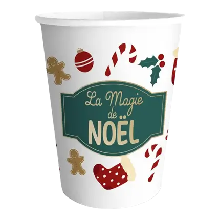 Becher mit Motiven Weihnachtszauber - 6er-Set