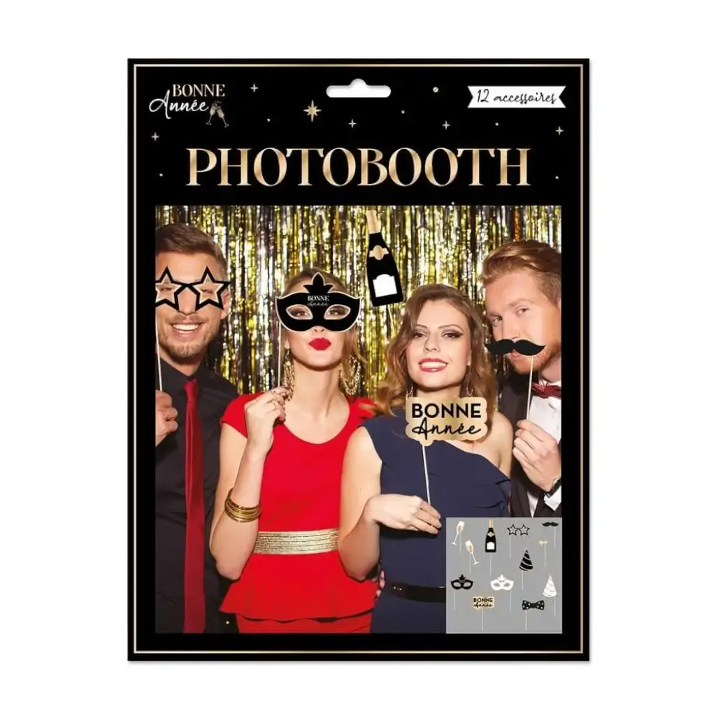 12 Zubehör für Photobooth Silvester