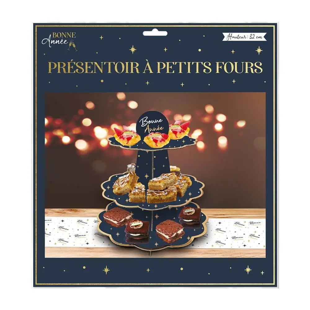 Petits Fours Display "Gutes Neues Jahr"