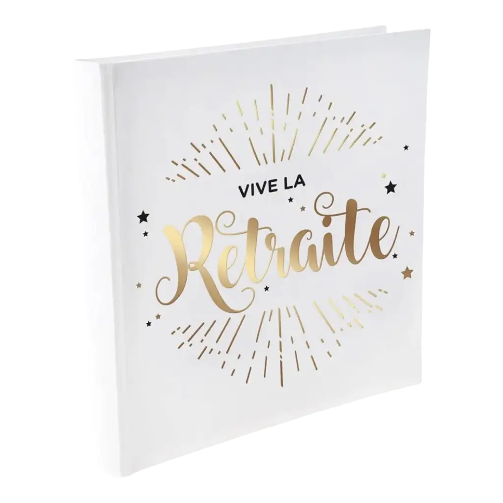 Gästebuch Vive la Retraite metallisiert