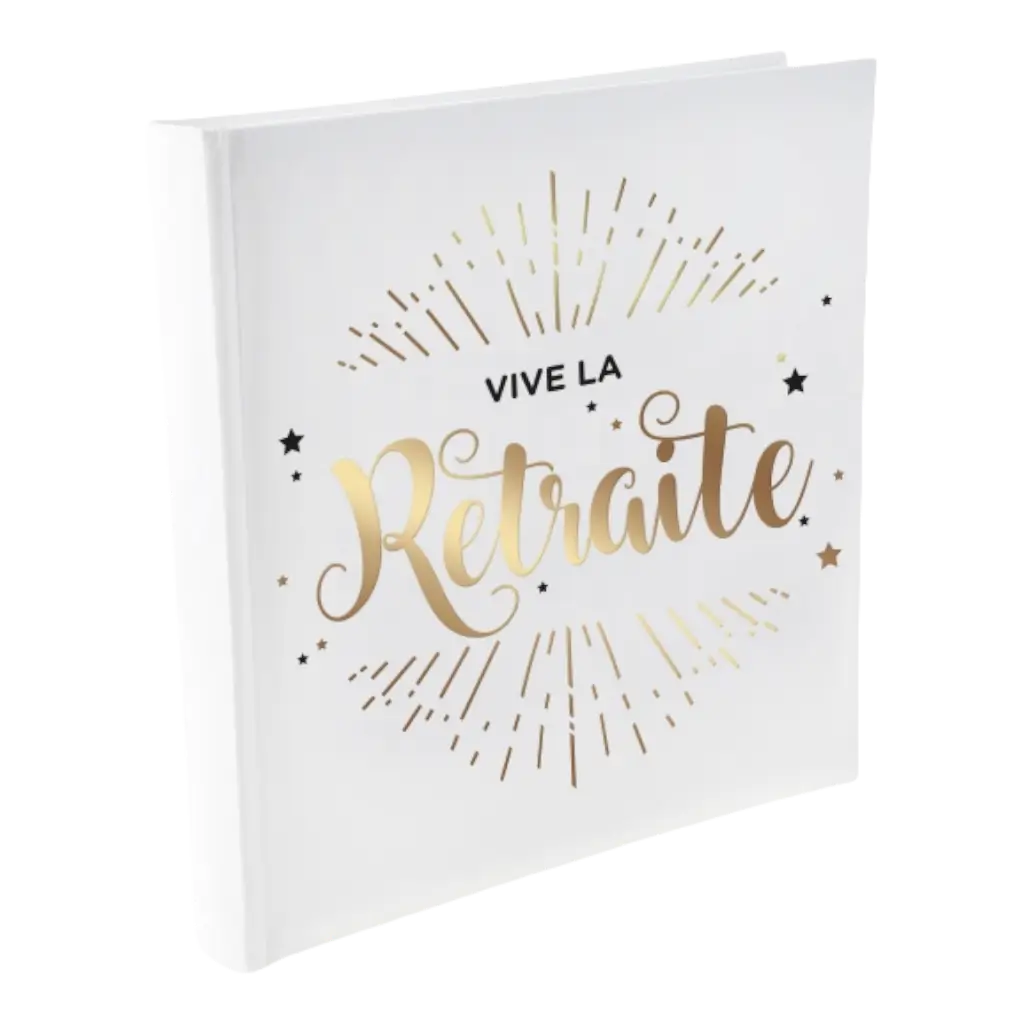 Gästebuch Vive la Retraite metallisiert