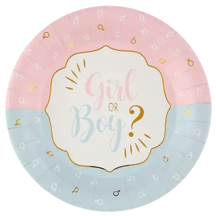 Teller Gender Reveal Girl or Boy? - Set von 10