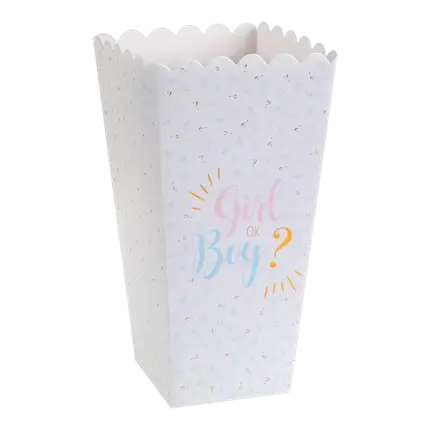 Cornet Gender Reveal Girl or Boy? - Set von 8