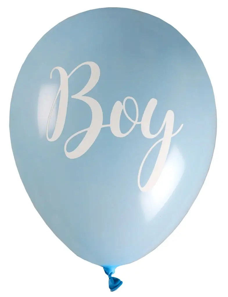 Ballon Girl oder Boy? Blau - Satz von 8