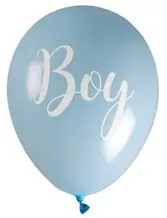 Ballon Girl oder Boy? Blau - Satz von 8