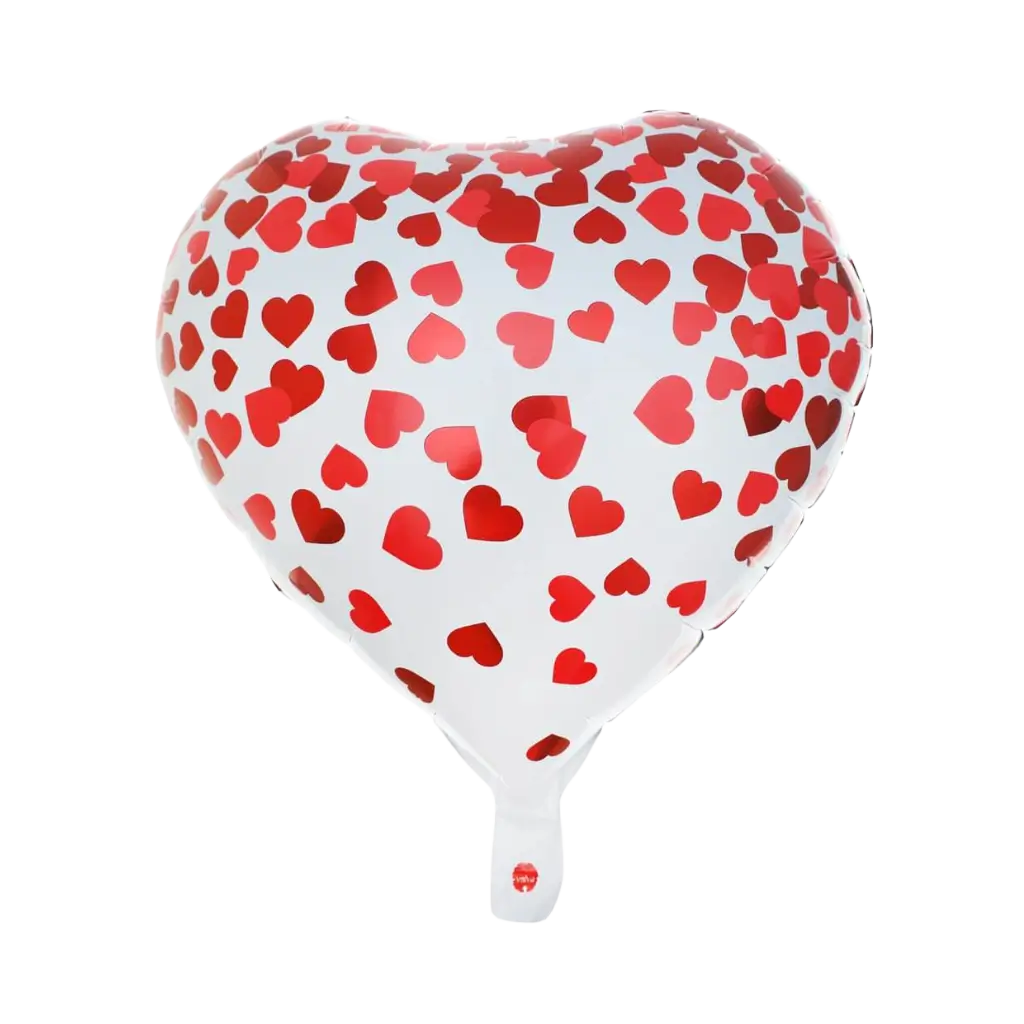 Valentinsballon mit Herzen