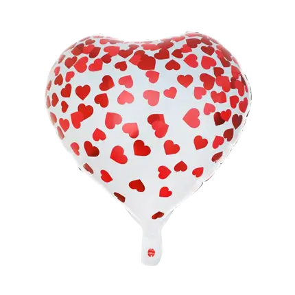 Valentinsballon mit Herzen