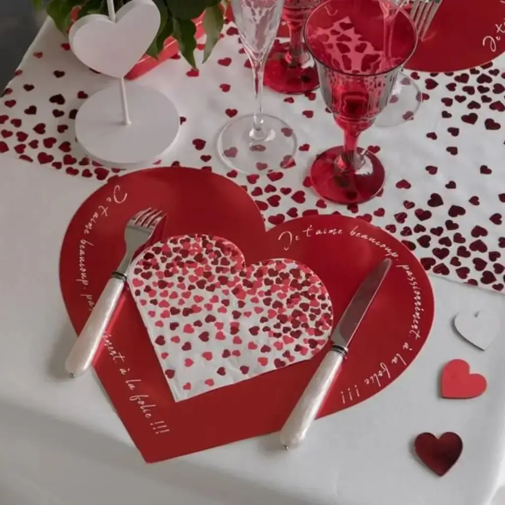 Valentinstag Tischdekoration - 10er Set